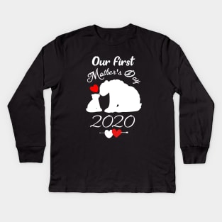 Our first mothers day bear 2020-mothers day gift Kids Long Sleeve T-Shirt